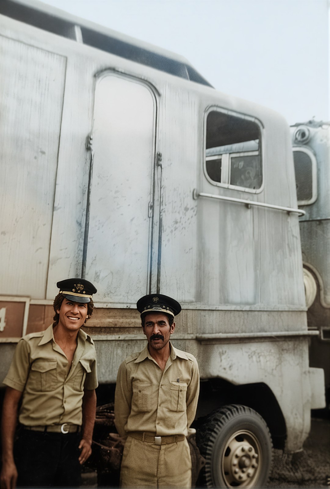 After: Cheminots à la gare de Bouchegouf, Algérie 1978.jpg