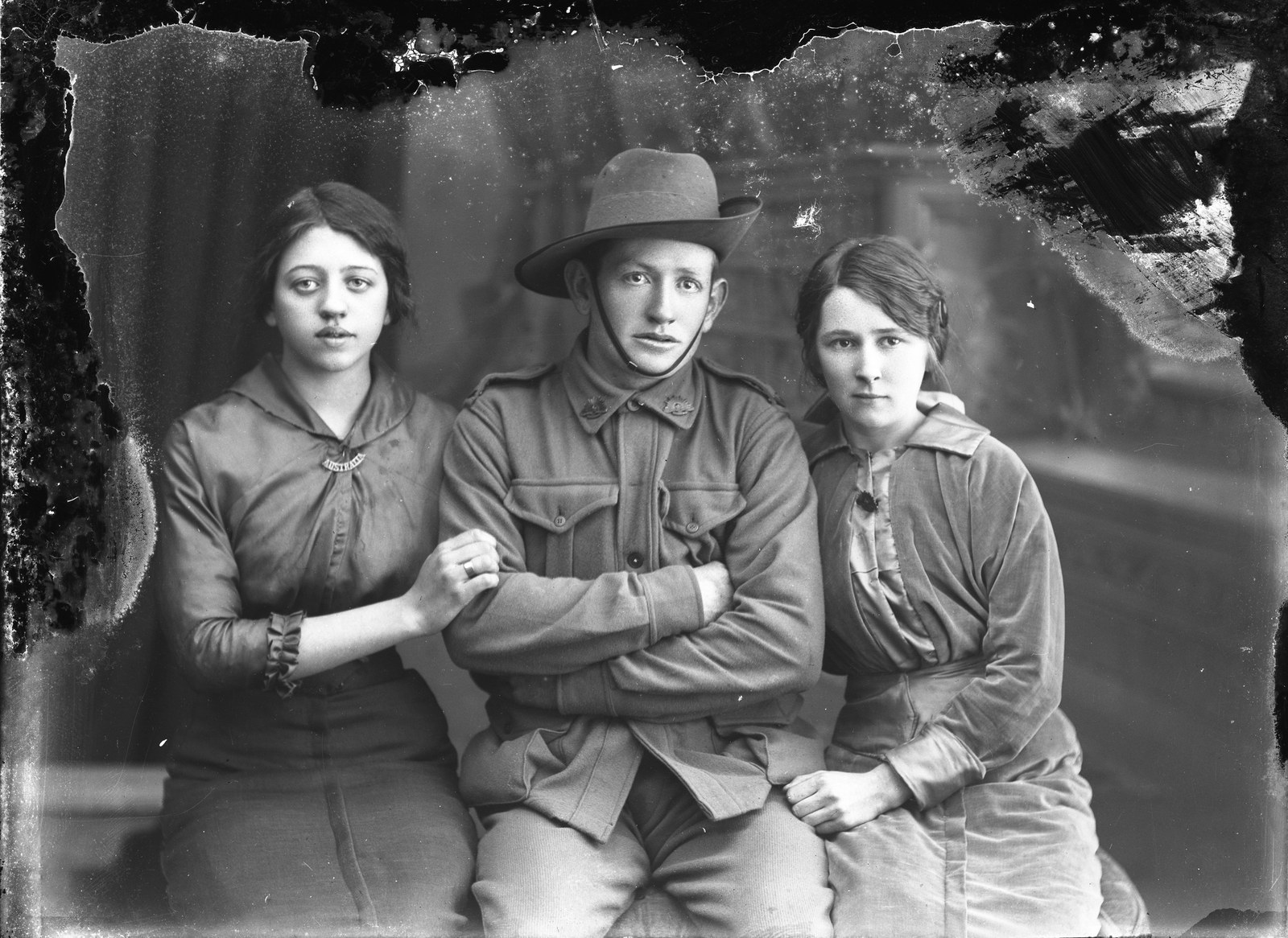 Before: Private James Germyn (1894-1922) and girls (11791611334).jpg
